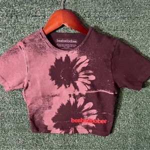 Kids Floral T-Shirt - Black